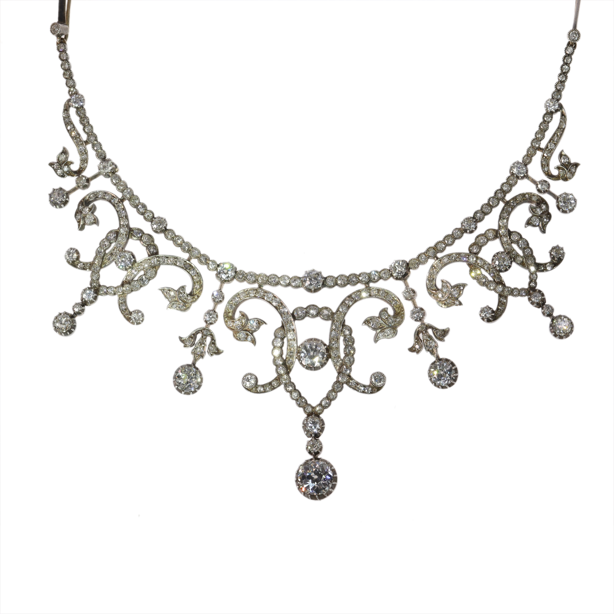 Romantic Victorian Diamond Garland  A Choker of Ceremony and Sentiment